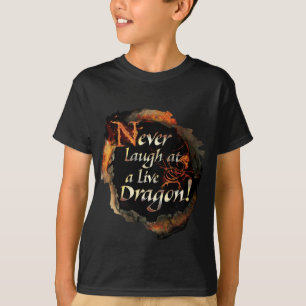 Camiseta SMAUG™ - Nunca rir do gráfico do logotipo
