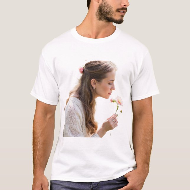 Camiseta smell the flowers (Frente)
