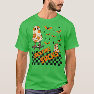 Camiseta Smetetização Cheira Pumpkin Ghost Skater Spooky Vi