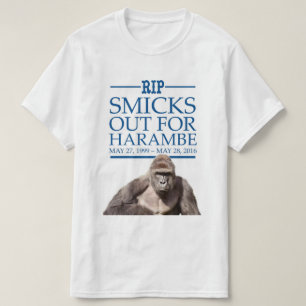Camiseta Smicks para fora para Harambe