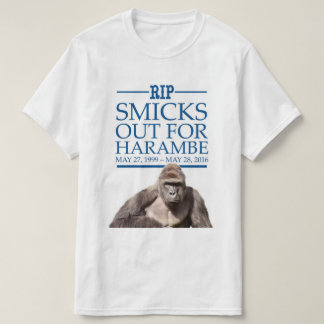 Camiseta Smicks para fora para Harambe