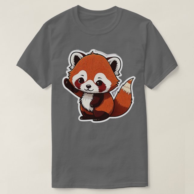 Camiseta Smih Cute Redpanda Sticker (Frente do Design)
