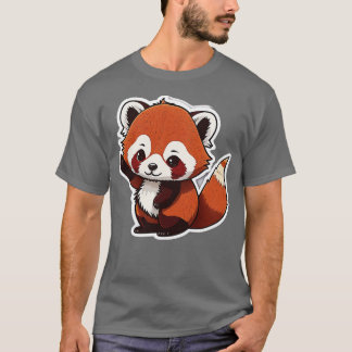Camiseta Smih Cute Redpanda Sticker