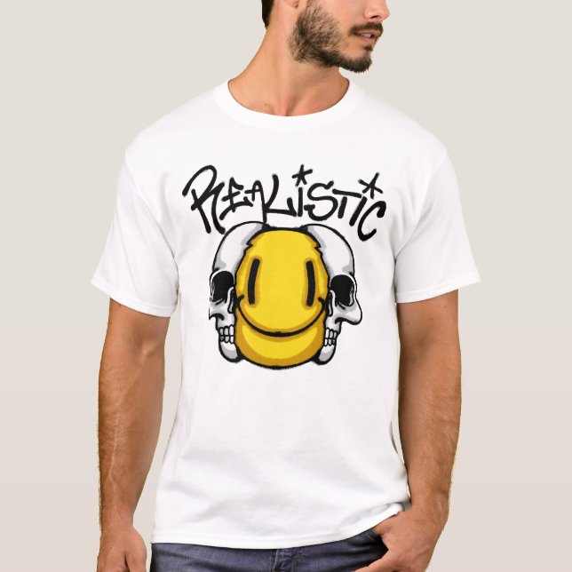 Camiseta smile and Skull streetwear (Frente)