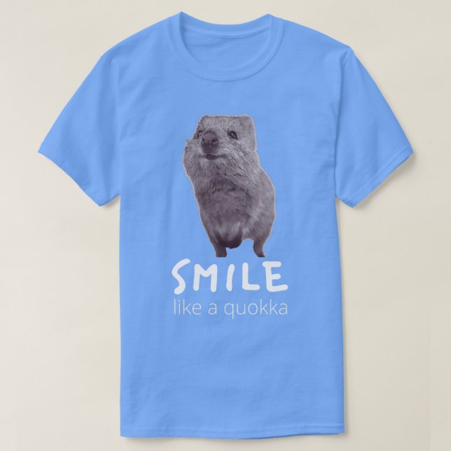 Camiseta SMILE como uma ilha rochosa da ilha ocidental da A (Frente do Design)
