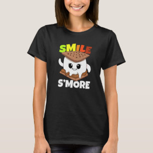 Camiseta Smile S'more Laugh Camping Toddler Girl Campfire S