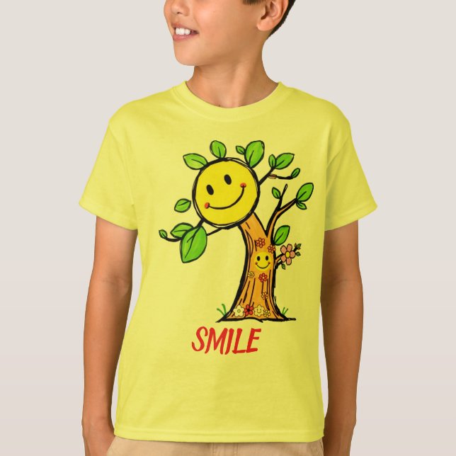 Camiseta "Smile Tree" - Víblias Positivas (Frente)