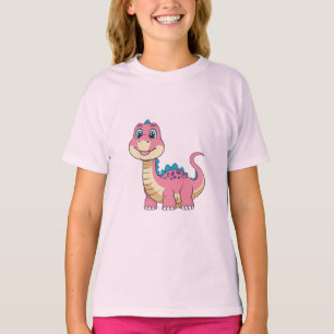 Camiseta Smileasaurus - Camisa-T de Dinossauro Fofo para Cr