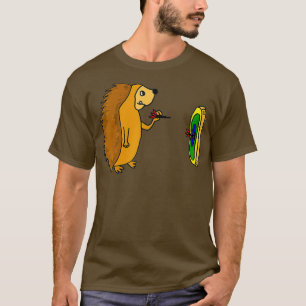 Camiseta Smilenowtees Engraçados Cachorros Jogando Dardos