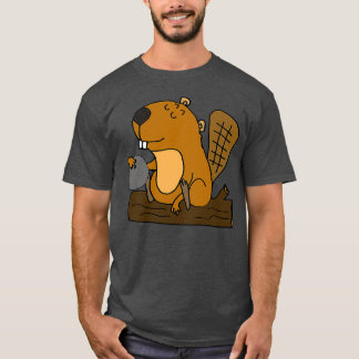 Camiseta Smilesanim Funny Beaver Boliche