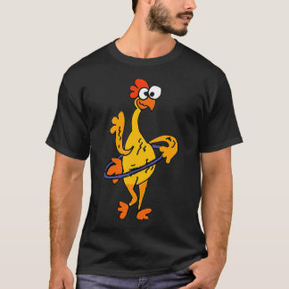 Camiseta SmileteesFunny Funny Rubber Chicken Hula Hoop 