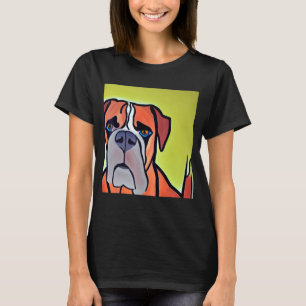 Camiseta Smileteespete Boxer Puppy Dog Cubism Art