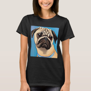 Camiseta Smileteespets Pug Puppy Dog Cubism Art