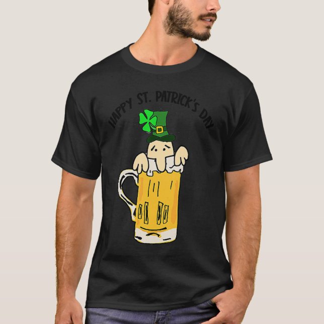 Camiseta Smileteweek Divertido Little Man in Beer Rua Patri (Frente)
