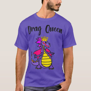 Camiseta Smiletmoreteesa Funny Blue Dragon Dragon Rainha Pu
