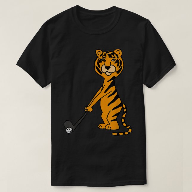 Camiseta Smiletodaytee Legal Tigre Gato Jogando Golfe (Frente do Design)