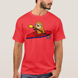 Camiseta Smiletodaytees Engraçado Sloth Kayaking
