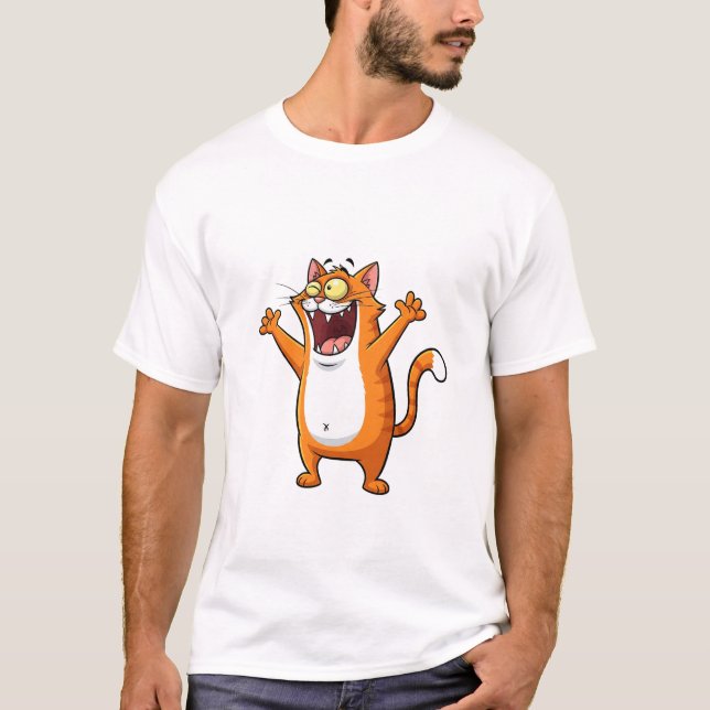 Camiseta Smiley Cat Vibes (Frente)