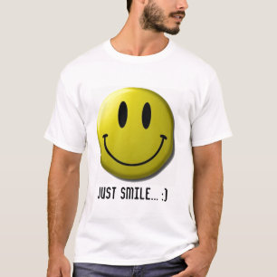 Camiseta smiley face, apenas sorriso…:)