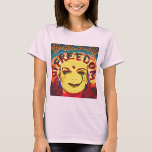 Camiseta smiley face Freedom Yellow