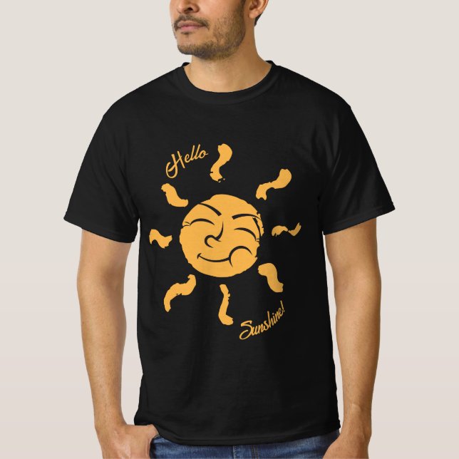 Camiseta Smiling Cartoon Sunshine (Frente)