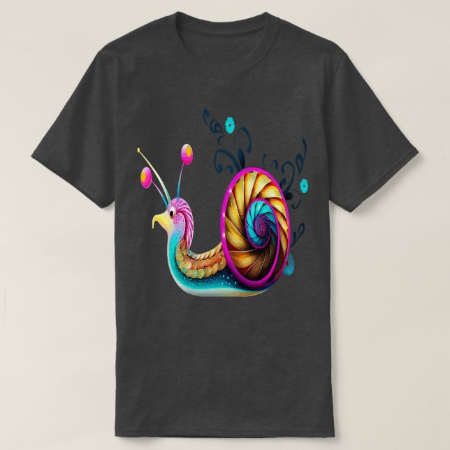Camiseta Smiling de Caracol (Frente do Design)