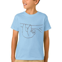 Smiling Sloth Hanging de uma Árvore