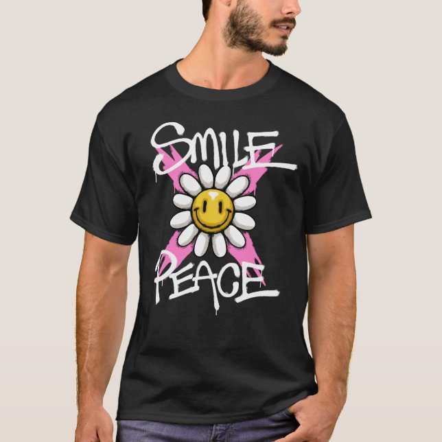 Camiseta Smiling Sunflower Streetwear (Frente)