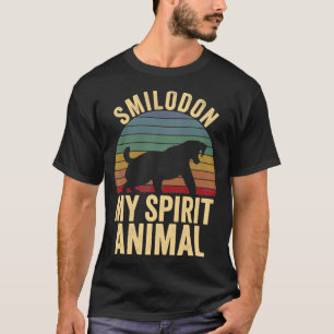 Camiseta Smilodon É Meu Espírito Animal Saber Tiger Dente L