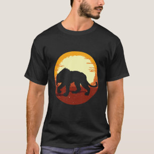 Camiseta Smilodon Pré-Histórico Saber Tiger Montanha Ca