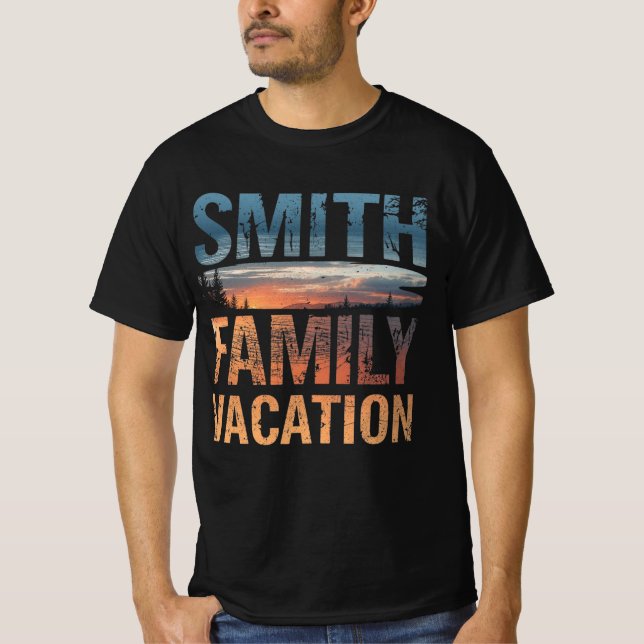 Camiseta Smith Family Vacation Custom Matching Travel (Frente)