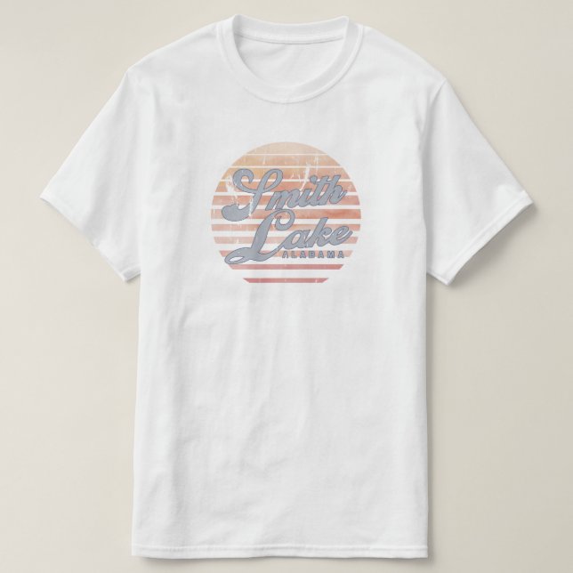 Camiseta Smith Lake Sunset T Shirt (Frente do Design)