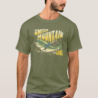 Camiseta Smith Mountain Lake Virginia pesca com sopro