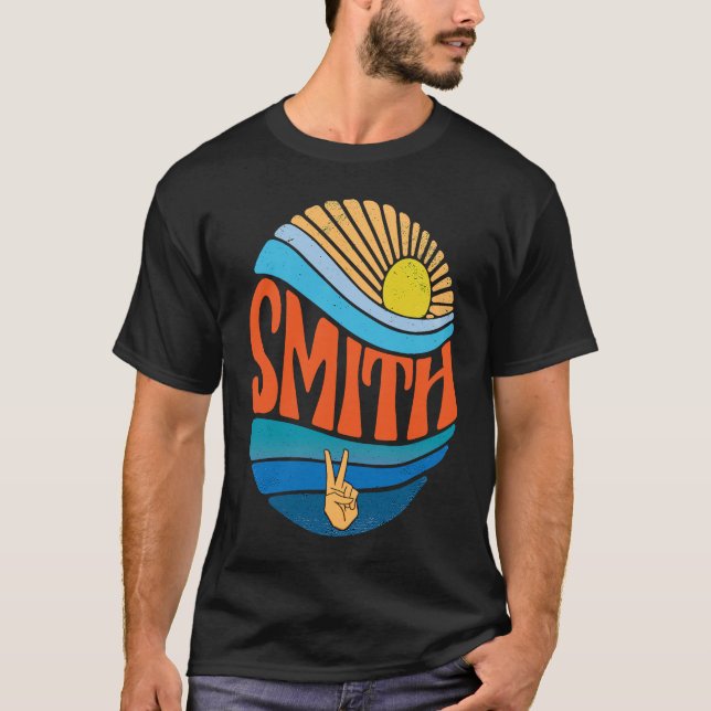 Camiseta Smith Vintage Sunset Smith Groovy Tie Dye (Frente)