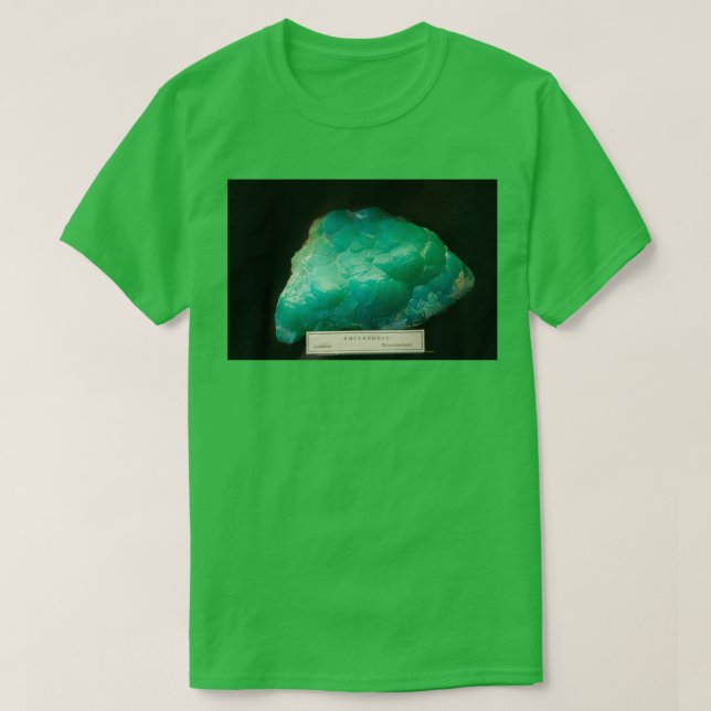 Camiseta Smithsonite ou espatoflúor de zinco é carbonato de (Frente do Design)