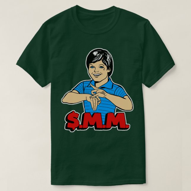 Camiseta SMM das ruas médias dos subúrbios (Frente do Design)