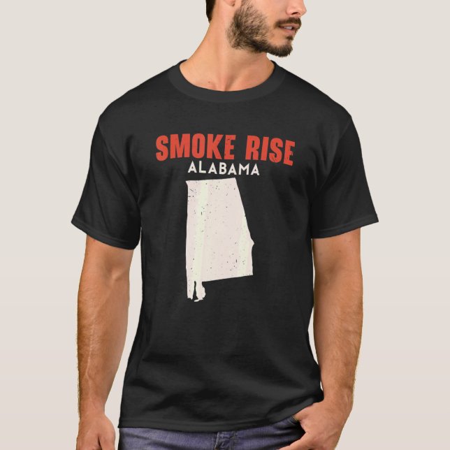Camiseta Smoke Rise Alabama State America Viagem (Frente)