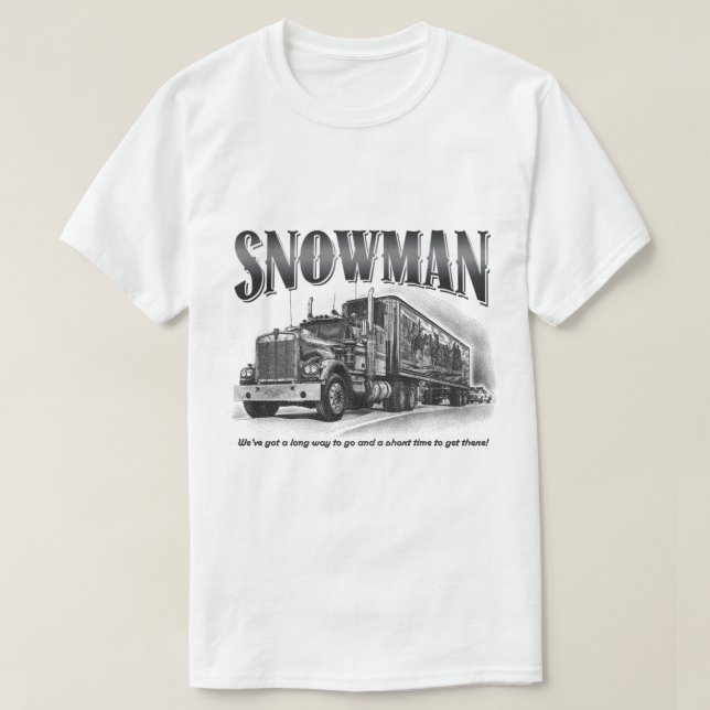 Camiseta Smokey e Bandit_s Snowman (Frente do Design)