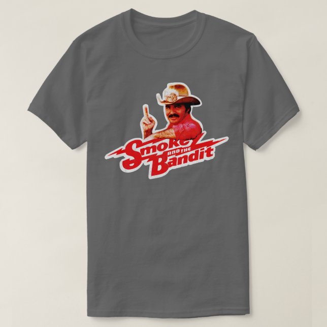 Camiseta Smokey E O Bandit Burt Reynolds Engraçado Design (Frente do Design)