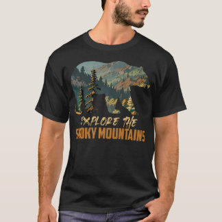 Camiseta Smokies Explore Grandes Montanhas Fumosas Gatlinbu