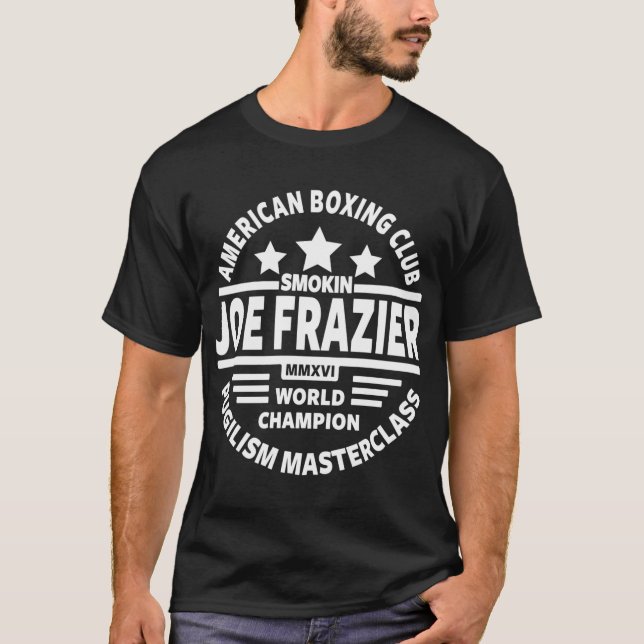 Camiseta Smokin Joe Frazier engraçado retrô (Frente)