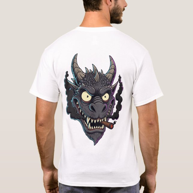 Camiseta Smokin' Obsidian Dragon (Verso)