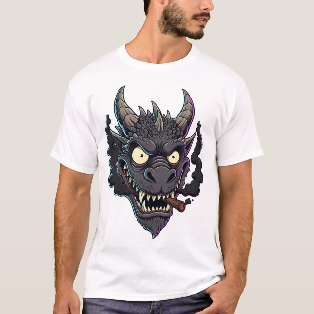 Camiseta Smokin' Obsidian Dragon (Frente)