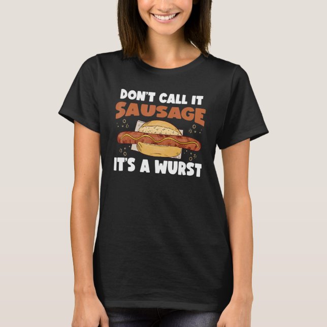 Camiseta Smoking And Grilling German Wurst 1 (Frente)