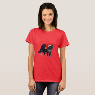 Camiseta Smoking do gato do gatinho dos t-shirt do Natal