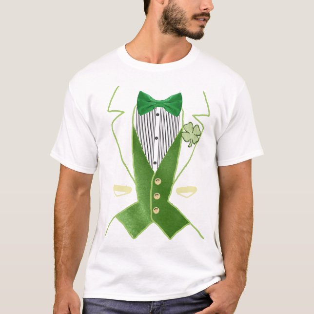 Camiseta smoking do leprechaun (Frente)