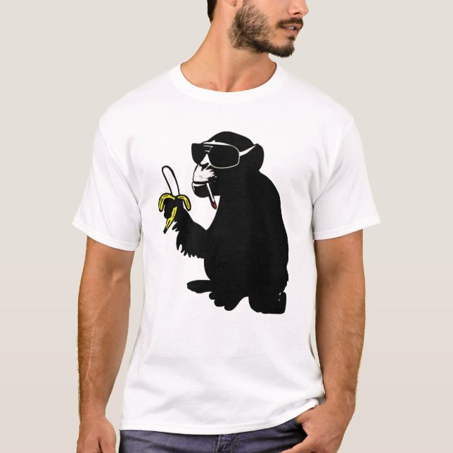 Camiseta smoking genial monkey (Frente)