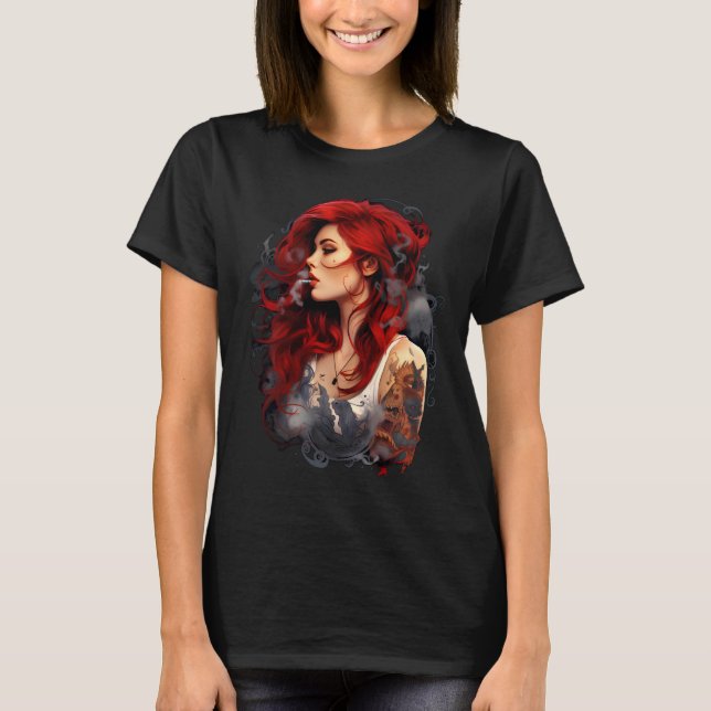 Camiseta Smoking Red Hair 02 (Frente)