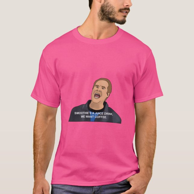 Camiseta Smoothie É Um Bebida De Sumo Que Queremos Café (Frente)
