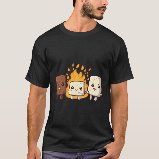 Camiseta S'More Marshmallow Smores Camg Kawaii (Frente)